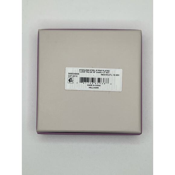 NWT - Connections from Hallmark Stainless Steel “ILY so much” Layered Necklace - Picture 8 of 8